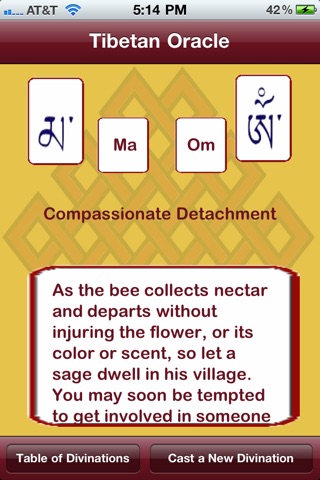 Tibetan Oracle screenshot 3
