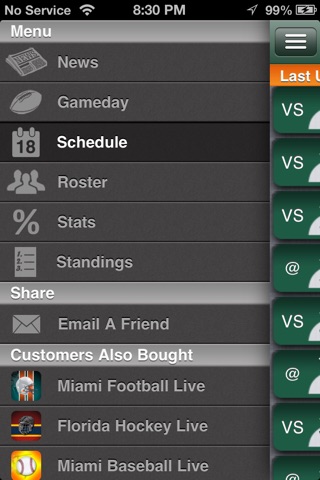 Miami Canes Football Live screenshot 2