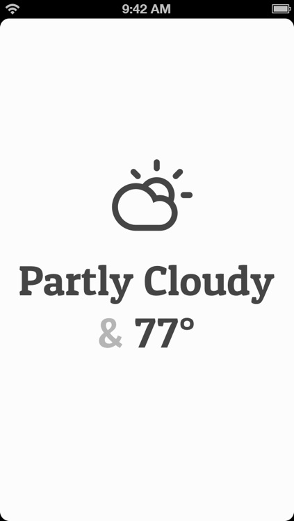 Conditions — Beautiful Weather Info on the Go!