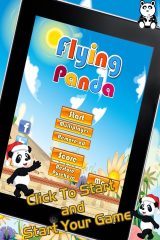 Flying Panda. - The Addictive Adventure of a Flying Tiny Panda screenshot 2