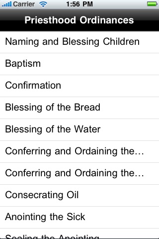 LDS Priesthood Ordinances