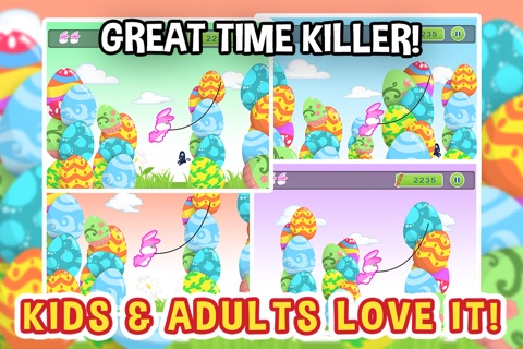 Tiny Easter Bunny Jump - Flying Bubble-Gum Egg For Kids 2014 screenshot 3