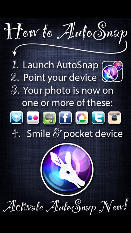 AutoSnap - Automatic Capture & Upload For Facebook, Dropbox, Evernote, Twitter, & Instagram