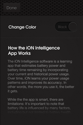 iON Intelligence Battery App screenshot 2