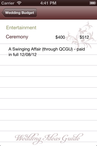 Wedding Budget Calculator screenshot 3