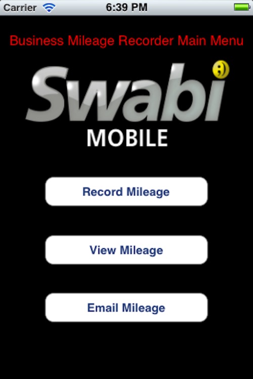 Business Mileage Recorder