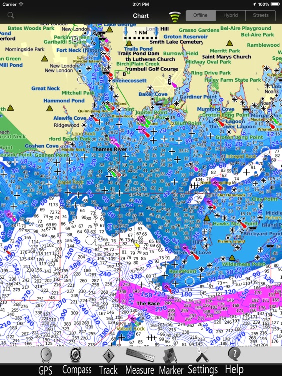 Connecticut Nautical Chart Pro