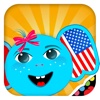 iPlay American English: Kids Discover the World - children learn to speak a language through play activities: fun quizzes, flash card games, vocabulary letter spelling blocks and alphabet puzzles