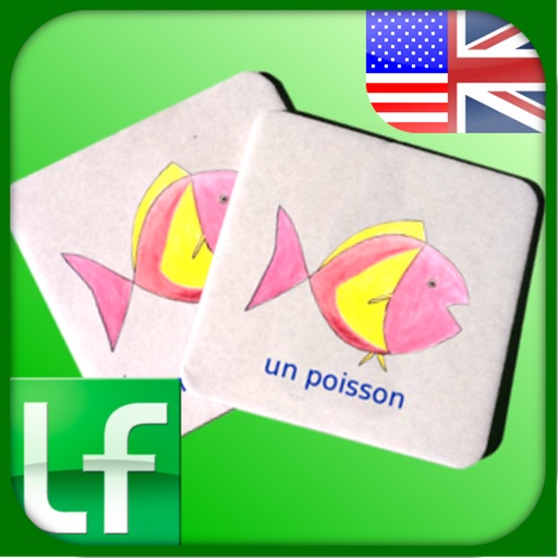 Learn Friends' Card Matching Game - English icon
