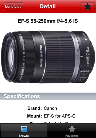 Canon Lens Buddy - Lenses for DSLR Cameras screenshot 4