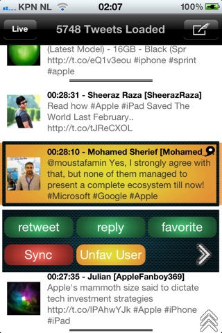 Twift - Time-Shift for Twitter screenshot 2