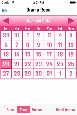 Diario Rosa - Calendario, Scadenzario, Controllo Budget, Appuntamenti, Avvisi screenshot 2