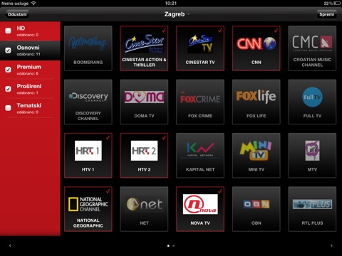 B.net TV raspored za iPad screenshot 4
