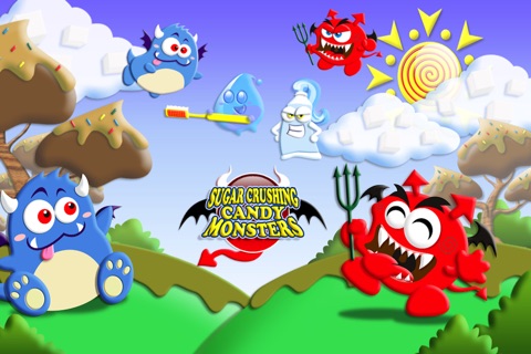 Sugar Candy Land Rush!  A Crazy Sweet Tooth Monster vs. Dentist Fantasy Game FREE screenshot 2