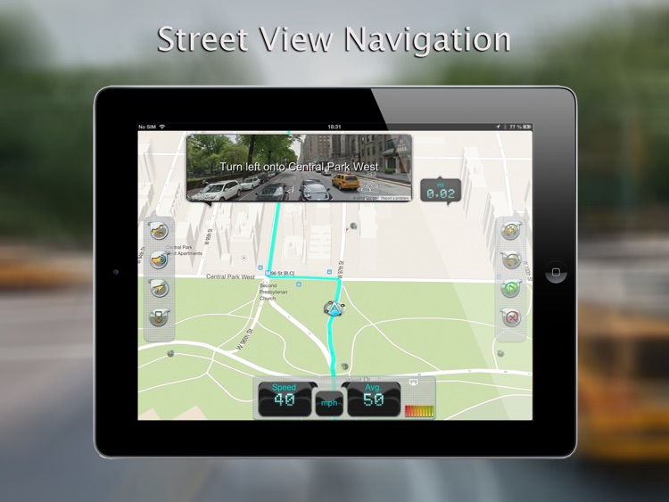 iWay GPS Navigation for iPad - Turn by turn voice guidance with offline mode