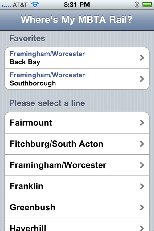 Where's my MBTA Rail?