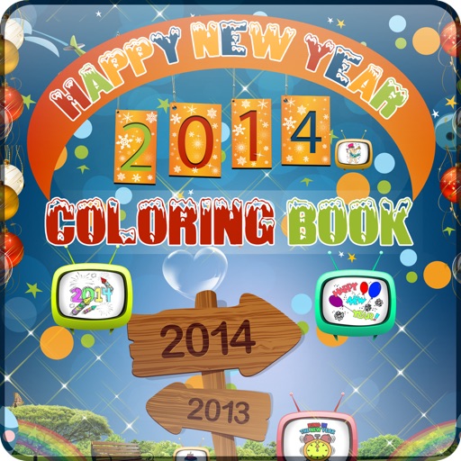 New Year Coloring Book - Colouring Doodle Fun for Kids Holiday Season icon