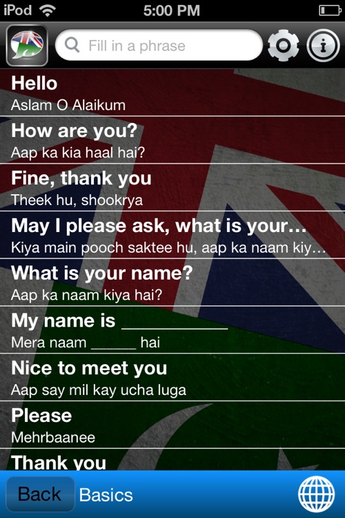 Talk Urdu - Phrasebook for English