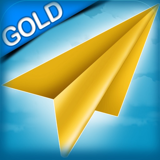 Paper Plane Racing : The teen school corridor crazy race - Gold Edition icon