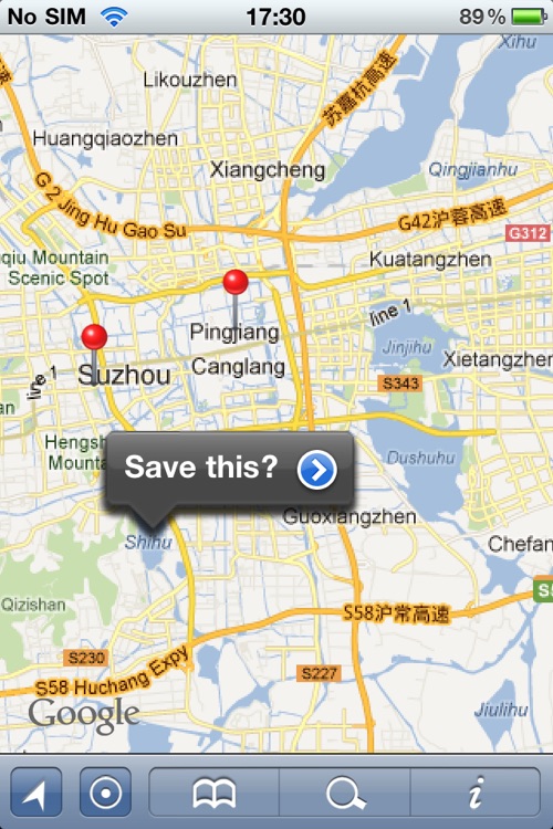 Suzhou Offline Street Map (English+Chinese)-苏州离线街道地图