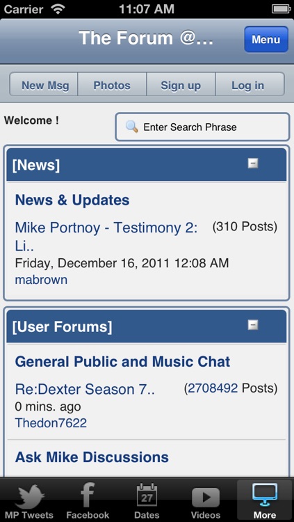 Mike Portnoy Official Home screenshot-4