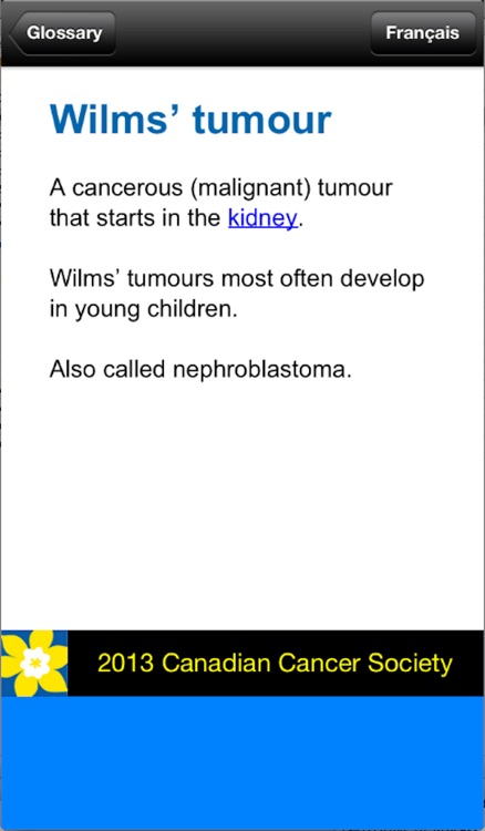 Canadian Cancer Glossary