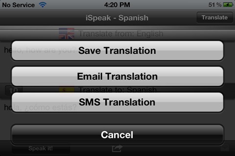iSpeak Spanish screenshot 3
