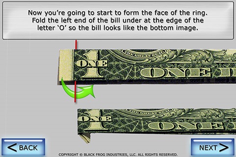 Dollar Ring Origami screenshot-4