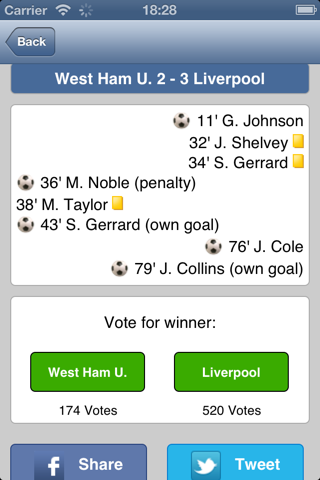 Live Scores for Liverpool screenshot 3