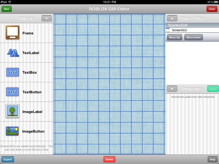 Gui Designer For Roblox By Double Trouble Studio - gui object roblox