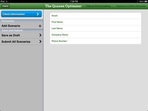 The Quanex Optimizer screenshot 2