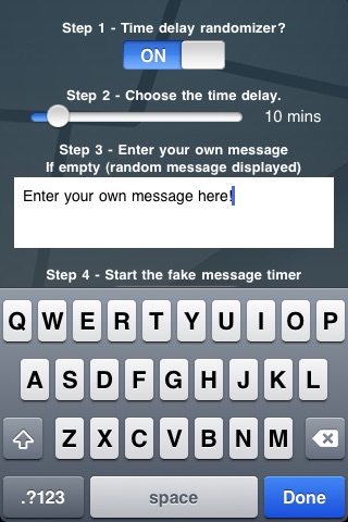 Fake SMS message text screenshot 2