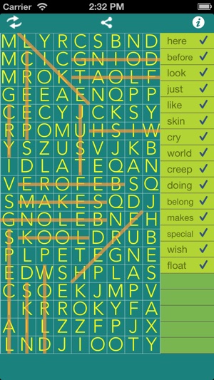 Find the words for iOS 4.2