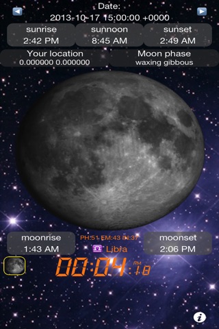 Moon Calendar Free - Sunrise/Sunset screenshot 4