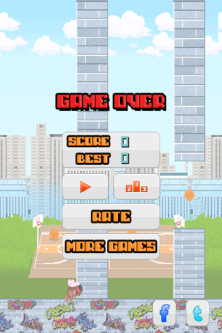 Floppy King James in: Basket-ball Chase and Impossible Hoop Bouncing screenshot 3