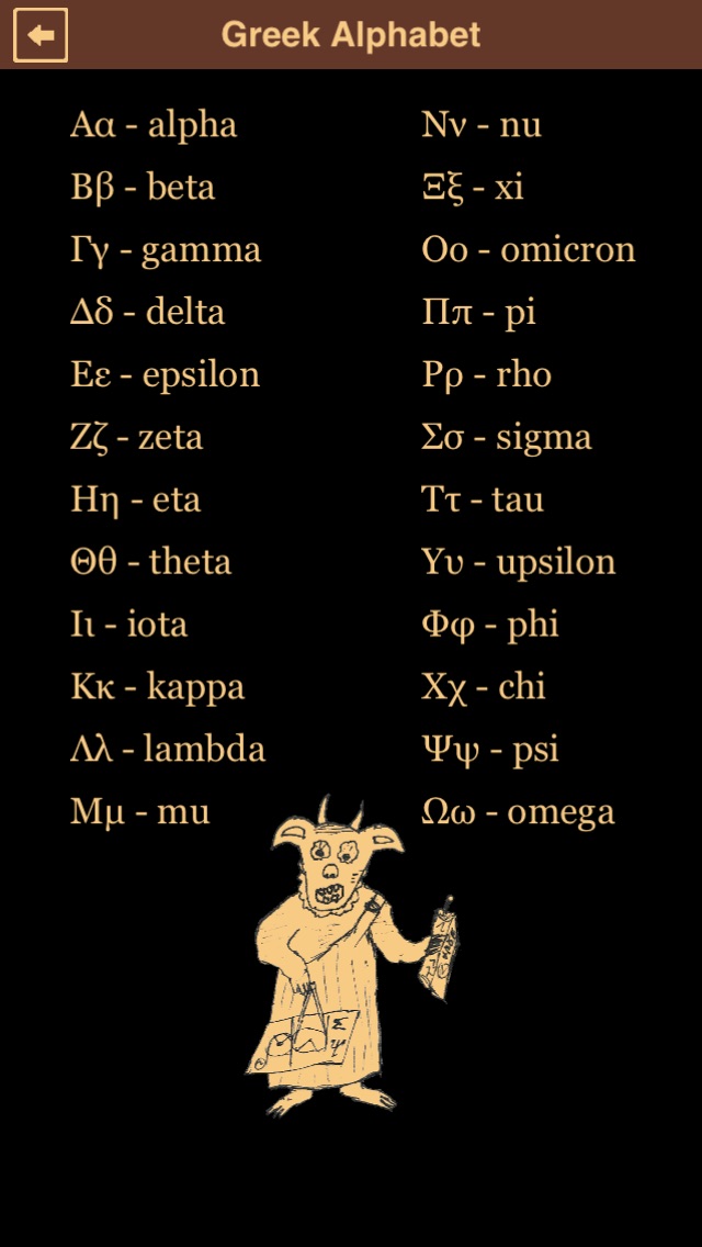 Greek Letters and Alp... screenshot1