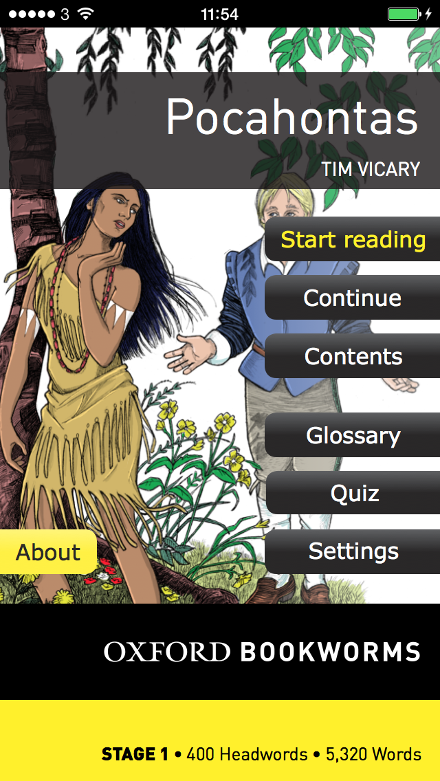 Pocahontas: Oxford Bookworms Stage 1 Reader (for iPhone) Screenshot 1