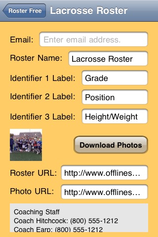 Roster Free screenshot 2