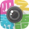 "Yojijukugo Camera" is a camera app that allows you to put the Idiom (that called "Yojijukugo" in Japanese) in the photo