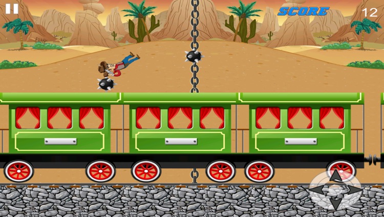 Cowboy & Indian Train Driving Fighting Battle - Express Fast Track Drive Jumping Fight Free