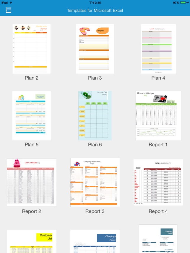 Templates for Microsoft Excel Free