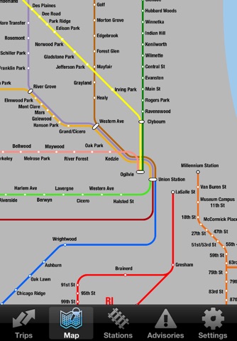 iTrans Chicago Metra screenshot 2