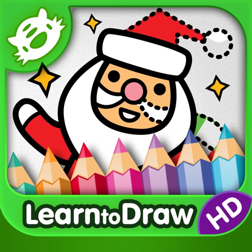 Kids Drawing: Christmas - Free Holiday Coloring and Drawing for Kids with Santa Claus and his Elves in HD! icon