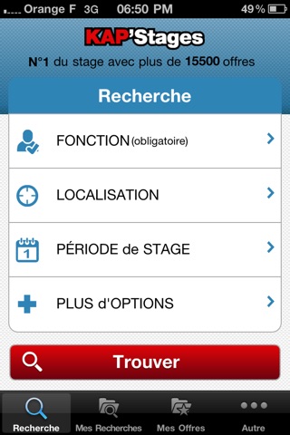 KapStages, N°1 sur la recherche d'un stage en entreprise screenshot 2