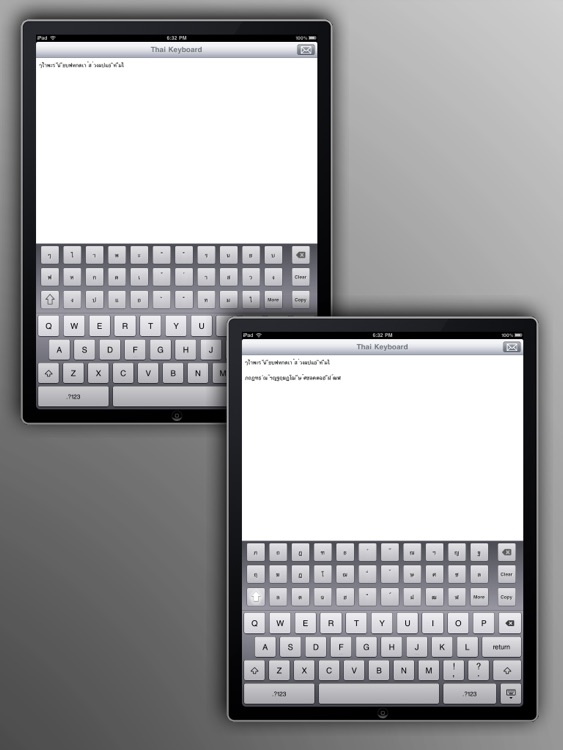 Thai Keyboard II for iPad