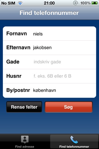 Telefonbogen Danmark screenshot 3