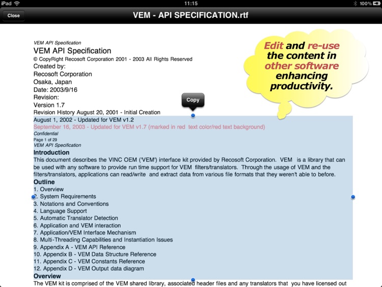PDF2Office Lite - convert PDF to RTF and Text screenshot-4
