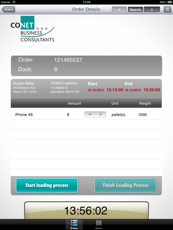 Loading Dock Manager by CONET Business Consultants GmbH