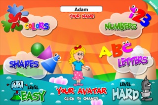 ABC - Letters, Numbers, Shapes and Colors with Mathaliens Screenshot 1