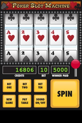 POKER SLOT MACHINE FREE 1.0 IOS